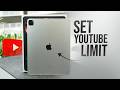 How to Set Time Limit for Youtube on iPad (tutorial)