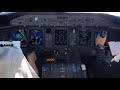 Dash-8 Q400 takeoff on cockpit view