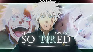 Gojo Vs Toji Round 2 Amv Edit - So Tired Jujutsu Kaisen Season 2 4K