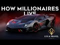 Amazing billionaire luxury travel lifestyle  rich lifestyle visualization 