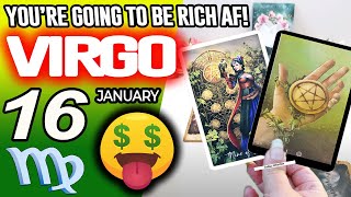 Virgo ♍️💲YOU’RE GOING TO BE RICH AF!💲🤑 horoscope for today JANUARY 16 2026 ♍️ #virgo tarot JANUARY