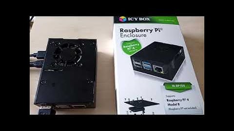 Raspberry pi 4 with ICY BOX Enclosure