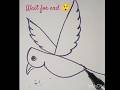 Easy pencil trick art#pencilart #birddrawing #easyart #sketch #artshorts #shorts #viralart #drawing