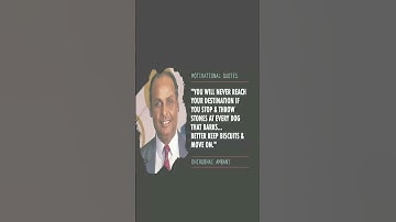 Dhirubhai Ambani ! You will never reach your destination ! #motivation #world#india #dhirubhaiambani