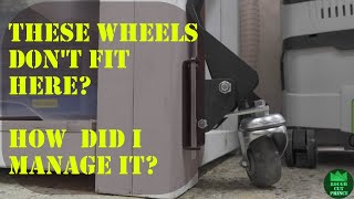 How to fit Rockler wheels all wrong and make them work