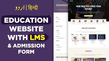 Create Online Courses, LMS, Educational Website with WordPress - Urdu & Hindi Tutorial