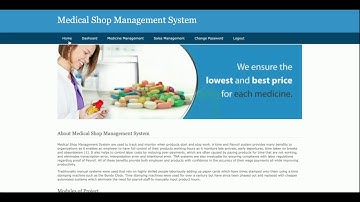 Python Django And MySQL Project on Medical Shop Management System