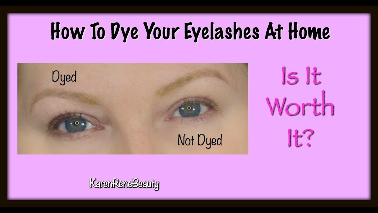 How To Dye Your Eyelashes At Home Is it worth it? YouTube