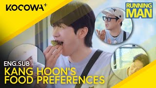 Kang Hoon Shocks The Members With His Uncommon Food Preferences | Running Man EP706 | KOCOWA 