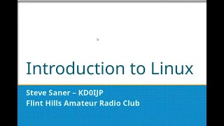 Introduction and Installation Linux Operating System for Ham Radio