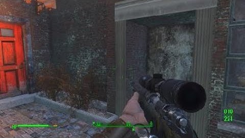 No Scope Sniping / Fallout 4 Gameplay #1