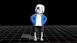 Sans test animation [MMD]