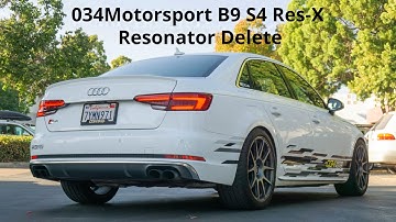 Sound Clips: Audi B9 S4 Res-X Resonator Delete