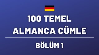 30 DAKİKADA 100 ALMANCA CÜMLE ÖĞRENİYORUZ! #almanca