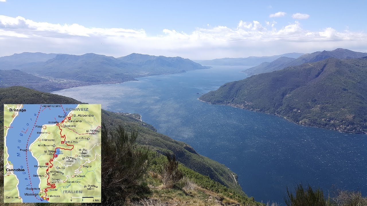 Vom Lago Delio mit dem Auto nach Maccagno-Tessin / Ride with beautiful view over the Lago Maggiore