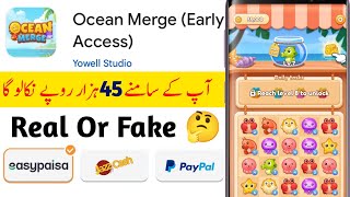 Ocean Merge Game |Ocean Merge App Real Or Fake | Ocean Merge Live Withdraw Proof | Ocean Merge App screenshot 1