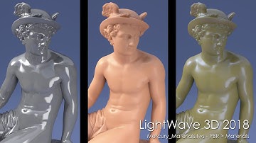 LightWave 3D 2018: Mercury Materials scene rendered (Part 1)