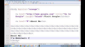 HTML New Video Tutorials in Urdu Hindi part 7 inserting links