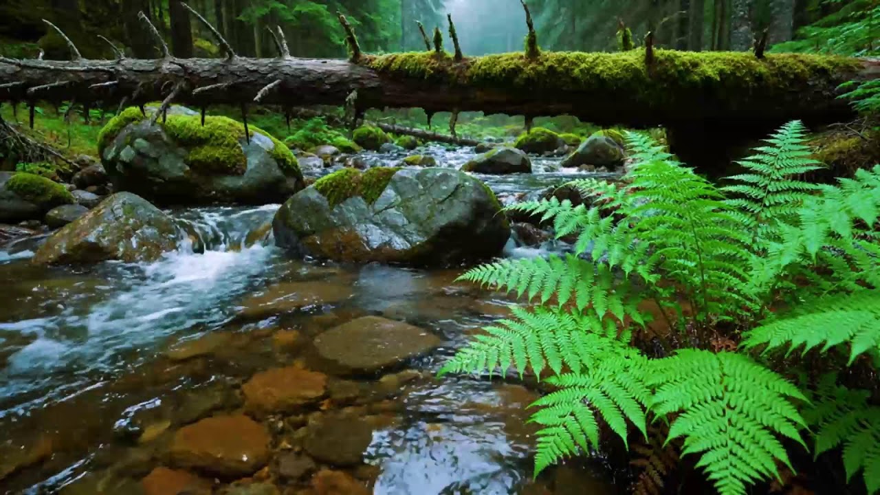 Calming Forest Ambience, Birds Singing Beautiful Stream Sounds for Deep Sleep🌿 Study Focus, Medicine