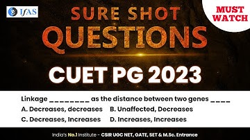 GENETICS LINKAGE | Biotechnology | CUET 2023 biology