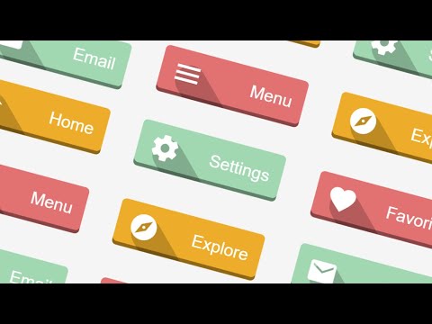 How To Make Simple Flat Shadow Buttons | HTML & CSS