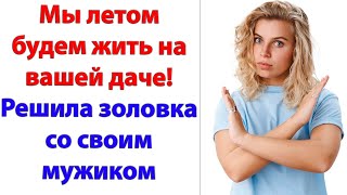 Знаю, тебе это нечасто говорят. Но мой ответ – нет! Я не хочу тебя видеть на даче! Ты нас достала!