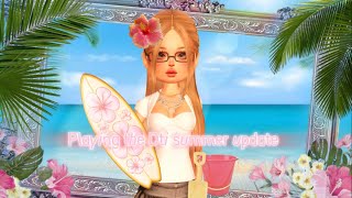 Playing the mini games in the Dti summer update 