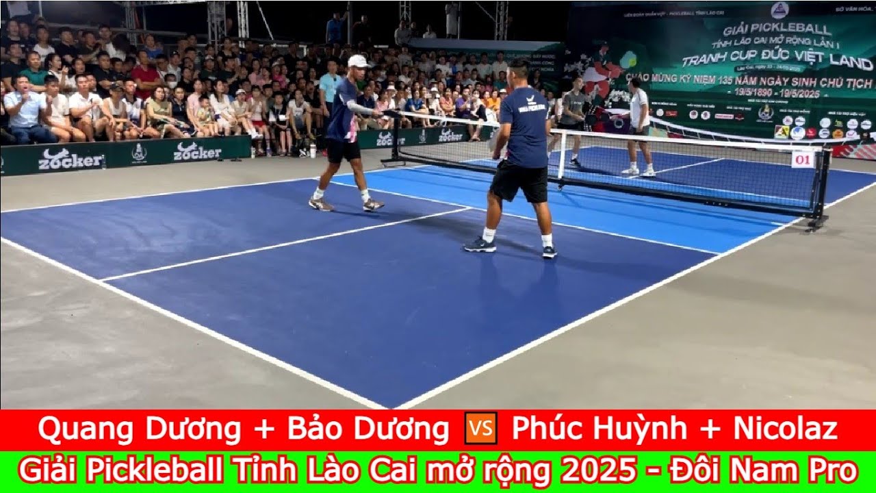 Quang Dương + Bảo Dương 🆚️ Phúc Huỳnh + Nicolaz | Giải Pickleball Tỉnh Lào Cai mở rộng 2025