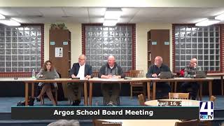 PM   Argos School Board Meeting 4 16 18