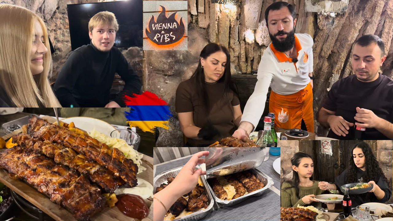 ПРИГЛАСИЛИ В РЕСТОРАН Vienna Ribs АРМЯНСКИЙ - МНОГО ШАШЛЫКА ДЛЯ ПОДНЯТИЯ ГЕМОГЛОБИНА \ VLOG EREVAN