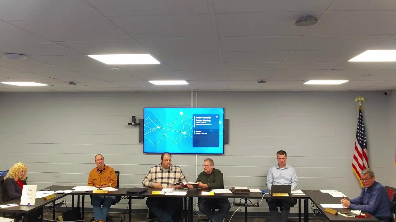 Harlan Township Trustee Meeting 1-21-2026
