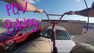RIDING BMX ON CARS