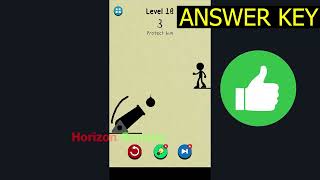 Draw to Save Stickman Puzzle LEVEL 18 - Gameplay Walkthrough Android IOS