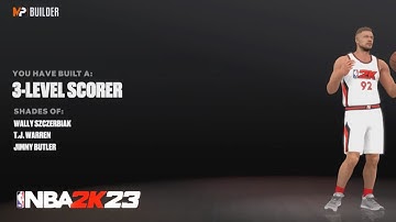 I MADE A 3-LEVEL SCORER IN NBA 2K23 CURRENT GEN