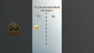 Do you remember this old songs