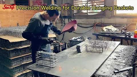 Precision Welding for Durable Hanging Baskets---Sintop display rack manufacturer