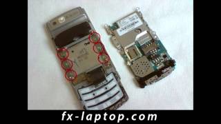 Disassembly Samsung S3500 - Battery Glass Screen Replacement