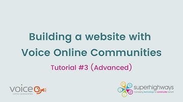 Building a website with Voice Online Communities - Advanced (Tutorial #3)
