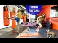 Muaythai workout full class  skipping  shadow  bag work  conditioningiso  beginner friendly