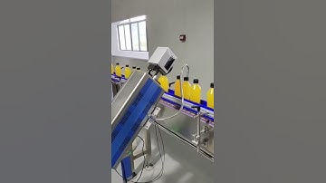 Co2 Laser Coding Machine running at Beverage Filling N Packaging Equipments Line