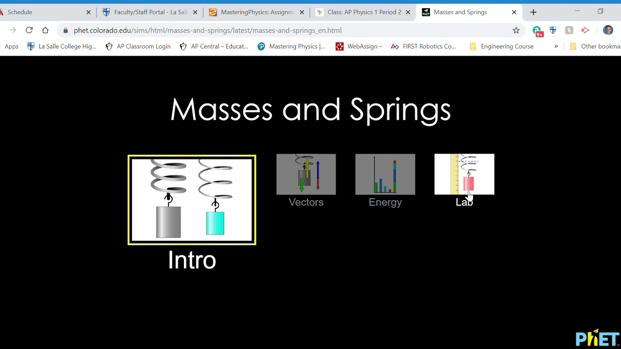 AP Physics 1 Hooke's Law MiniLab YouTube