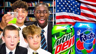 British Highschoolers try American Soft Drinks for the first time!