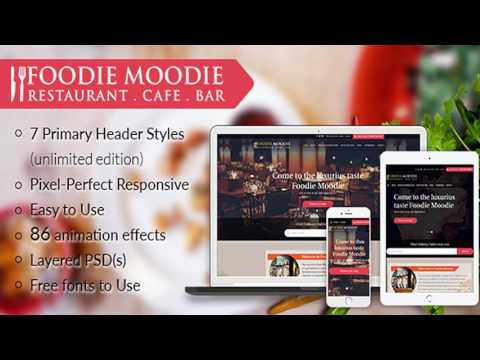 Foodie Moodie Restaurant Cafe Bar | Themeforest Website Templates and Themes