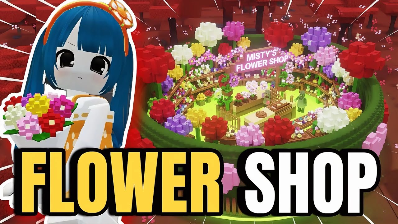 I Built a FLOWER SHOP in the NEW VALENTINES UPDATE in 99 Nights in the Forest (Roblox)