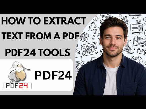 How to extract text from a PDF using PDF24 tools Full Guide 2027