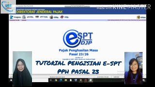 Tutorial pengisian e-SPT PPh pasal 23 -Tugas Perpajakan II-