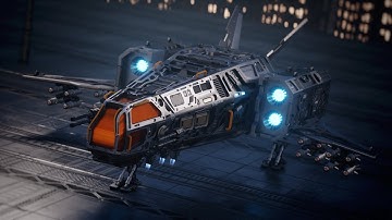 Sci-fi Spaceship Animation (Made in Blender)