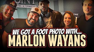 MARLON WAYANS on shoe collecting, sniffing seats with Shawn & he even offers up a photo of his feet