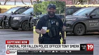 Fallen North Olmsted police officer to be honored in funeral service Tuesday