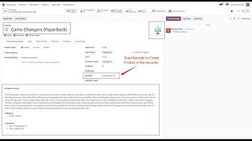 Odoo18 - Create your products in a few seconds by scanning the barcode